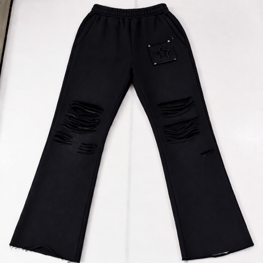Distressed Uniform Sweats