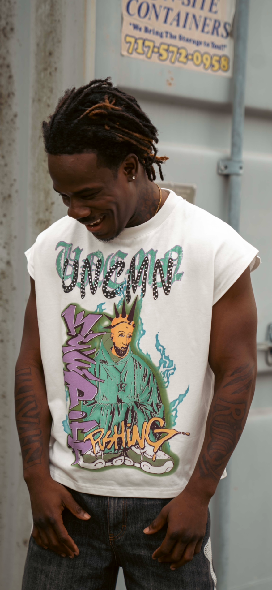 MONK CUT OFF TEE